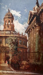 Das Sheldonian Theatre und die alten Clarendon-Gebäude, 1903